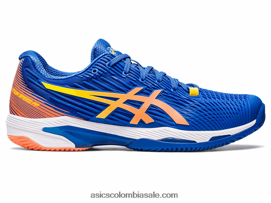 hombres Asics solución velocidad ff 2 arcilla azul atún/melocotón sol 20X82N96