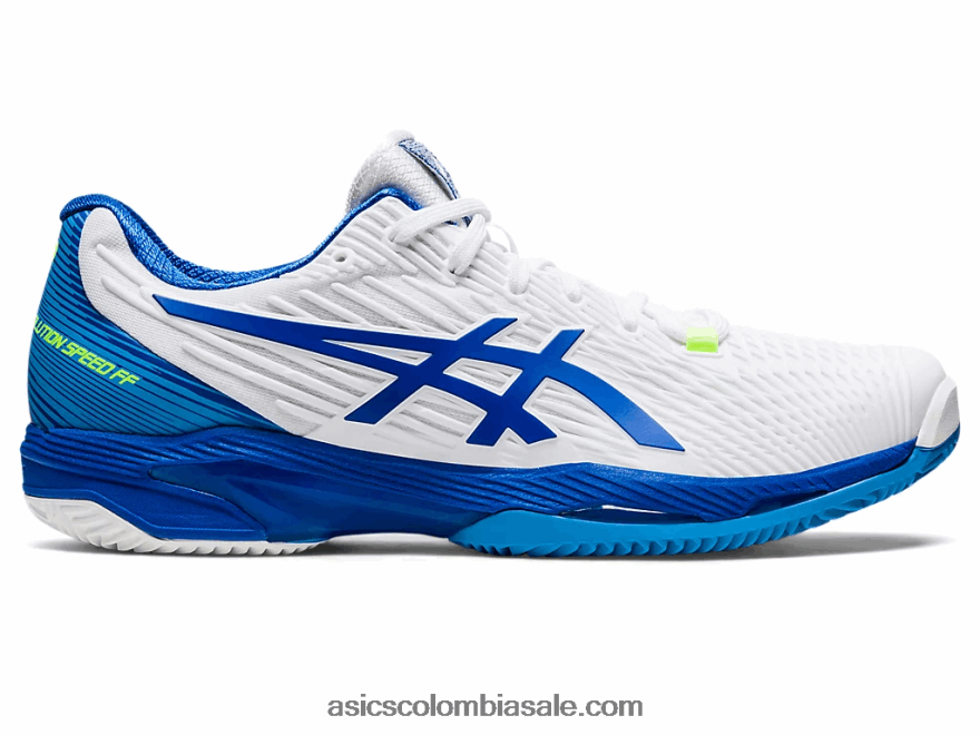 hombres Asics solución velocidad ff 2 arcilla blanco/azul atun 20X82N923