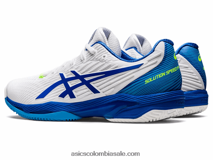hombres Asics solución velocidad ff 2 arcilla blanco/azul atun 20X82N923