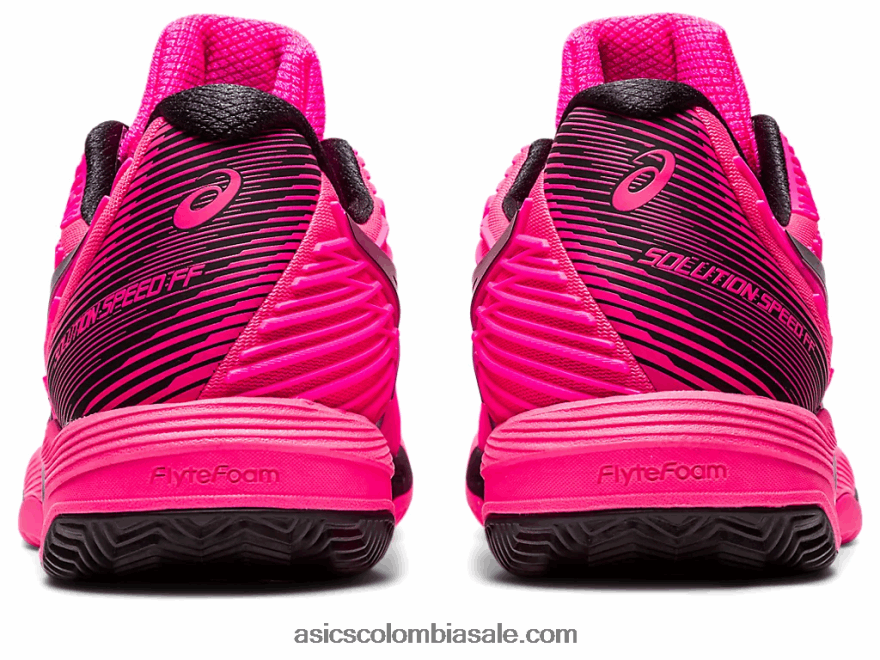 hombres Asics solución velocidad ff 2 arcilla rosa intenso/negro 20X82N50
