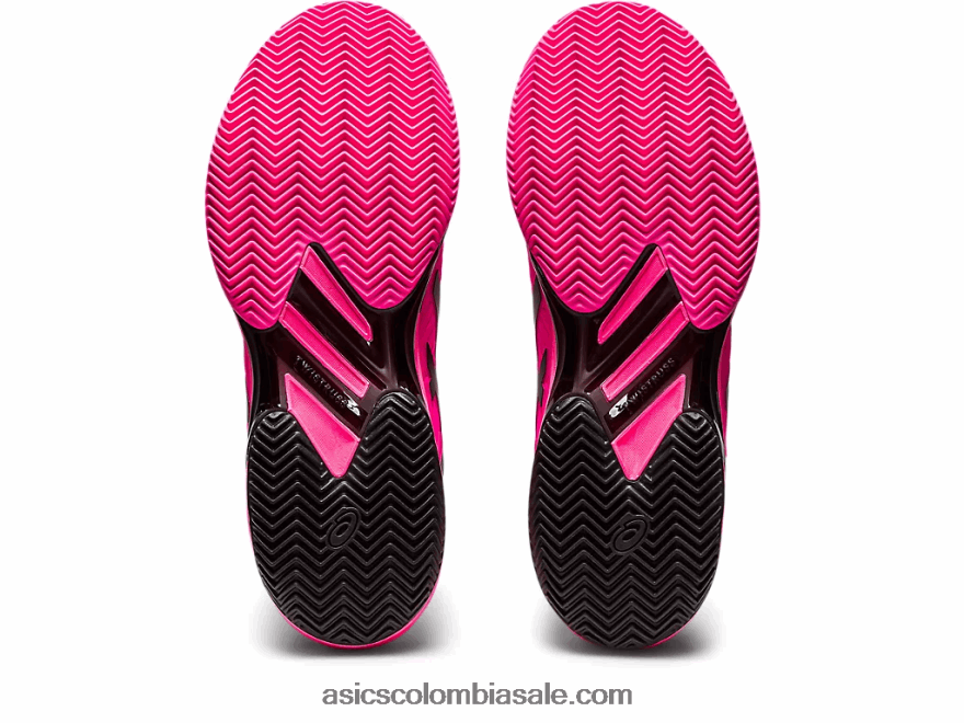 hombres Asics solución velocidad ff 2 arcilla rosa intenso/negro 20X82N50
