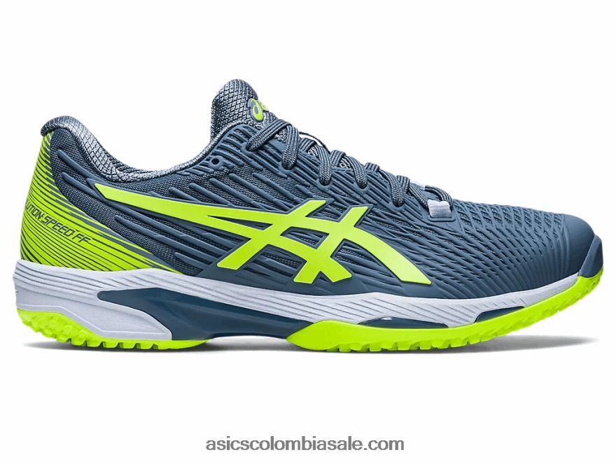 hombres Asics solución velocidad ff 2 oc azul acero/verde peligro 20X82N562