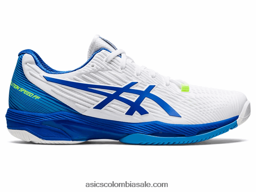 hombres Asics velocidad de solución ff 2 blanco/azul atun 20X82N1002