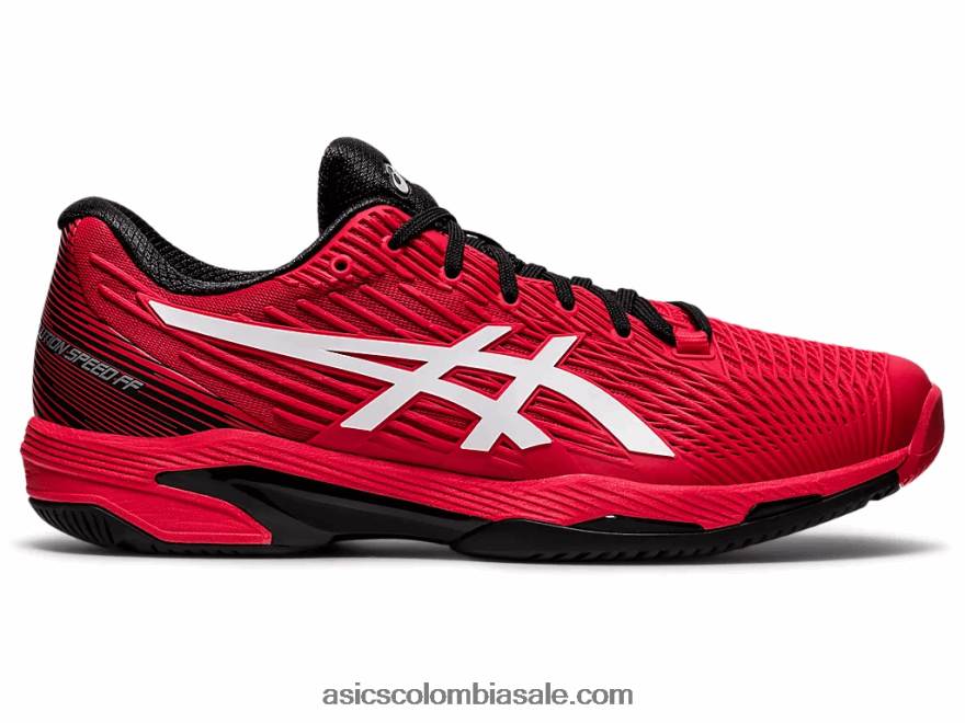 hombres Asics velocidad de solución ff 2 rojo eléctrico/blanco 20X82N1660