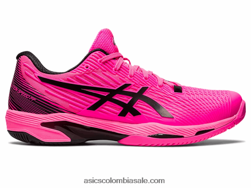 hombres Asics velocidad de solución ff 2 rosa intenso/negro 20X82N48