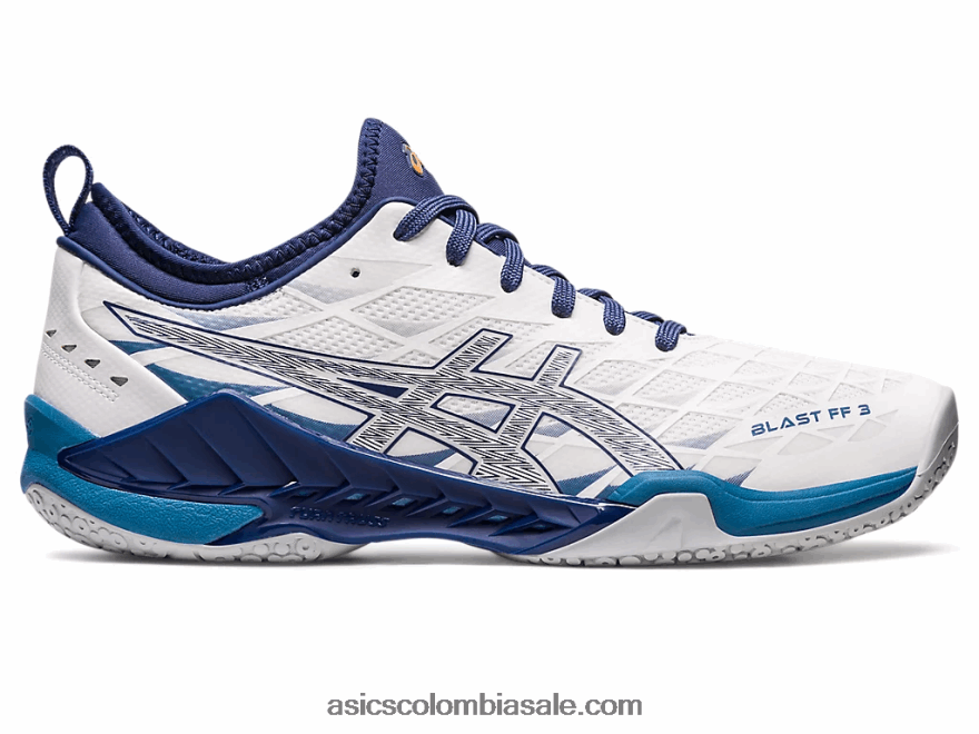 hombres Asics explosión ff 3 océano blanco/profundo 20X82N1134