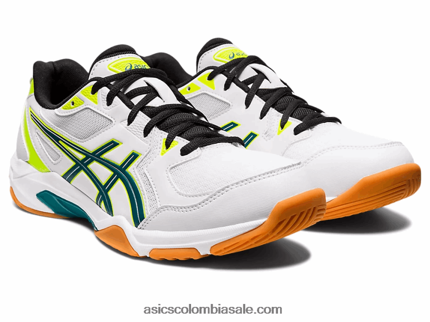 hombres Asics gel-cohete 10 blanco/pino aterciopelado 20X82N1131