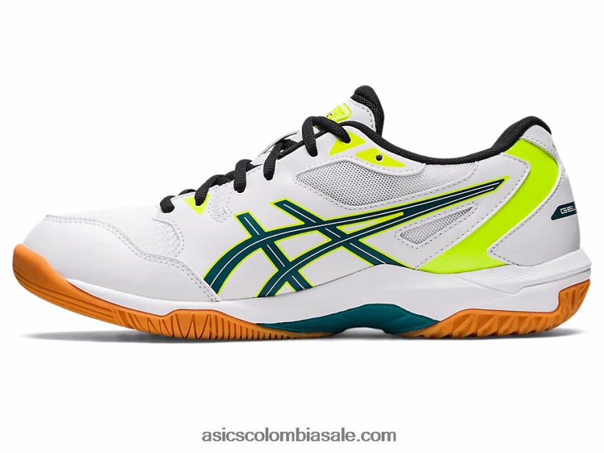 hombres Asics gel-cohete 10 blanco/pino aterciopelado 20X82N1131