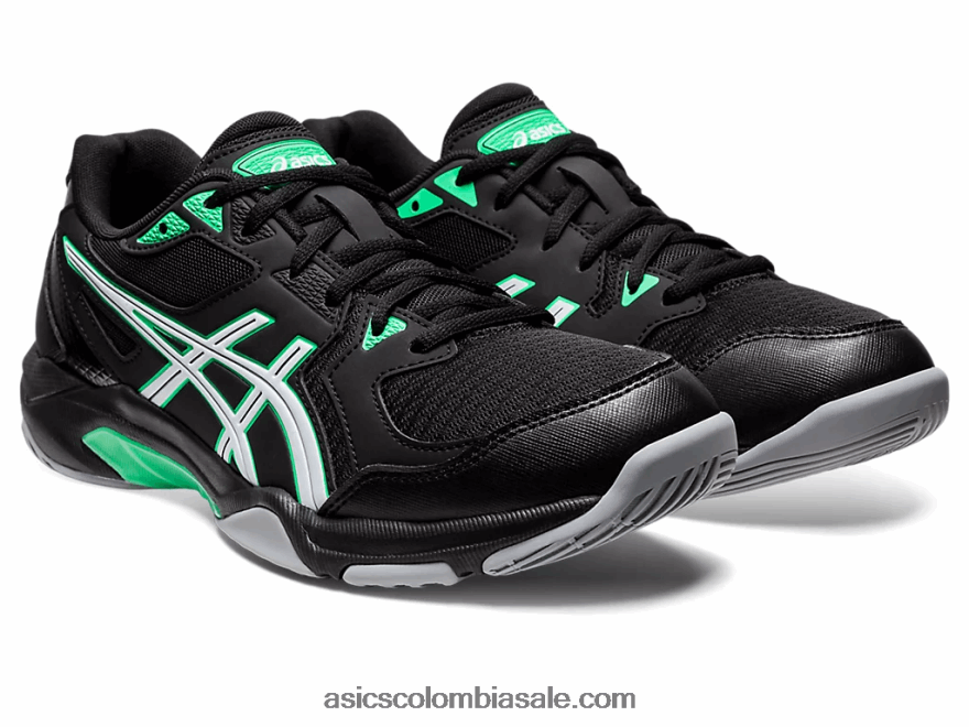 hombres Asics gel-cohete 10 negro/hoja nueva 20X82N1150