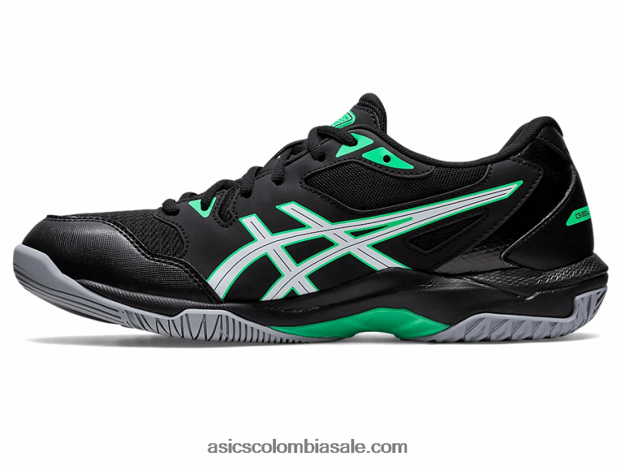 hombres Asics gel-cohete 10 negro/hoja nueva 20X82N1150