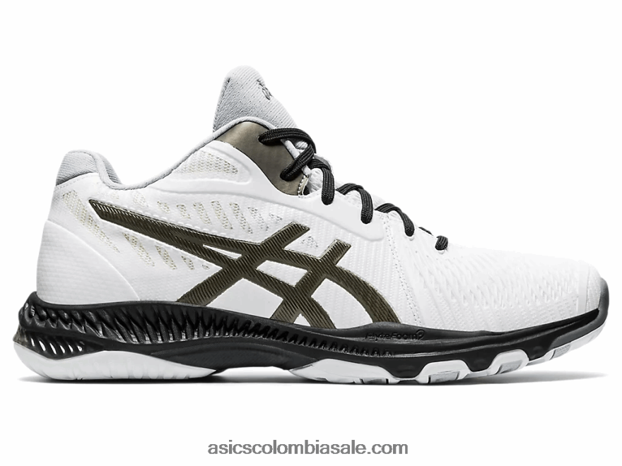 hombres Asics netburner balístico ff mt 2 blanco/bronce 20X82N2066
