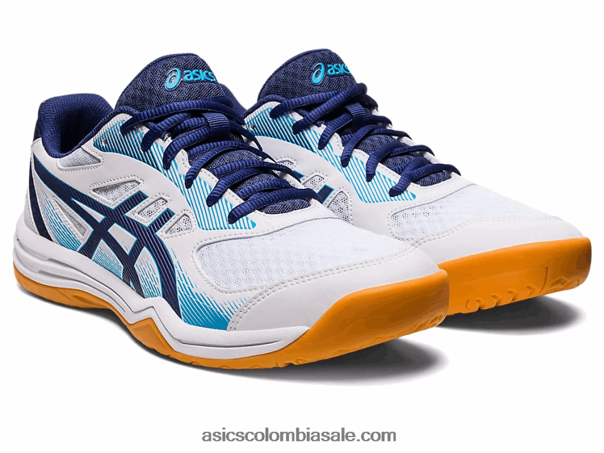 hombres Asics upcourt 5 blanco/azul índigo 20X82N424