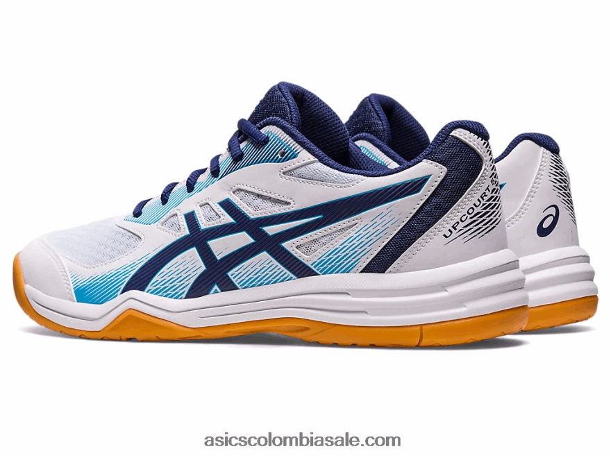 hombres Asics upcourt 5 blanco/azul índigo 20X82N424