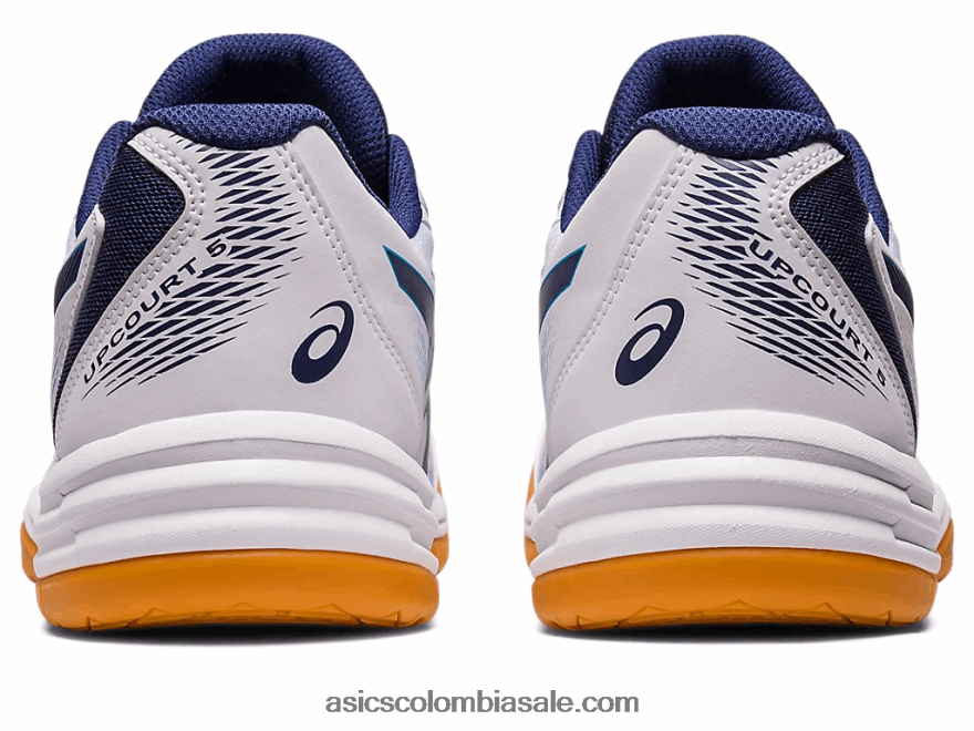 hombres Asics upcourt 5 blanco/azul índigo 20X82N424