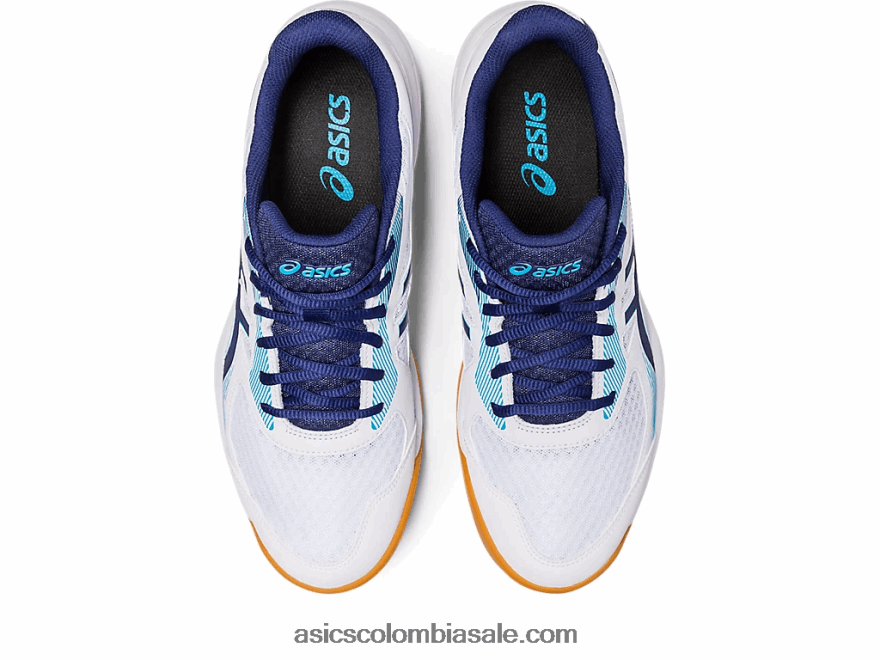 hombres Asics upcourt 5 blanco/azul índigo 20X82N424