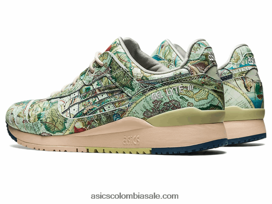 hombres Asics atmos x gel-lyte iii og verde hielo/azul medianoche 20X82N570