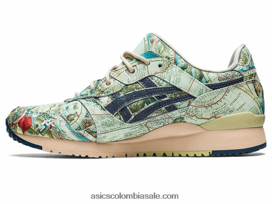 hombres Asics atmos x gel-lyte iii og verde hielo/azul medianoche 20X82N570