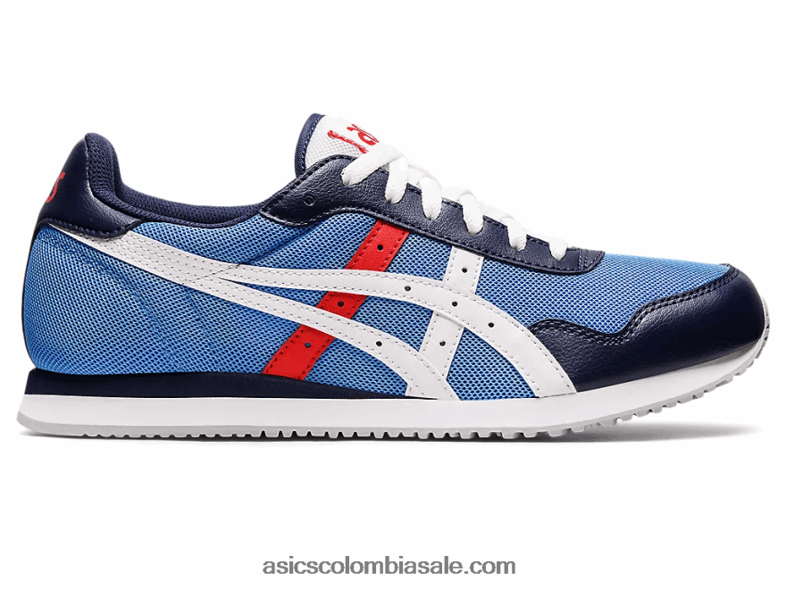 hombres Asics corredor de tigre costa azul/blanco 20X82N1188