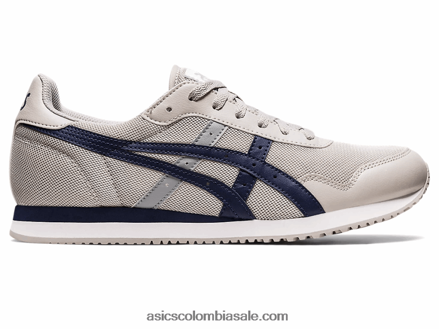 hombres Asics corredor de tigre gris ostra/chaquetón 20X82N1125