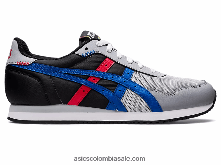hombres Asics corredor de tigre gris piedmont/azul atún 20X82N1234