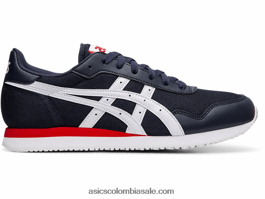 hombres Asics corredor de tigre medianoche/blanco 20X82N2106