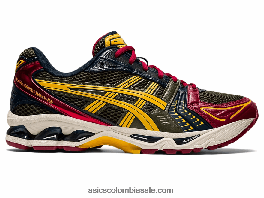 hombres Asics gel-kayano 14 lienzo verde oliva/miel 20X82N988