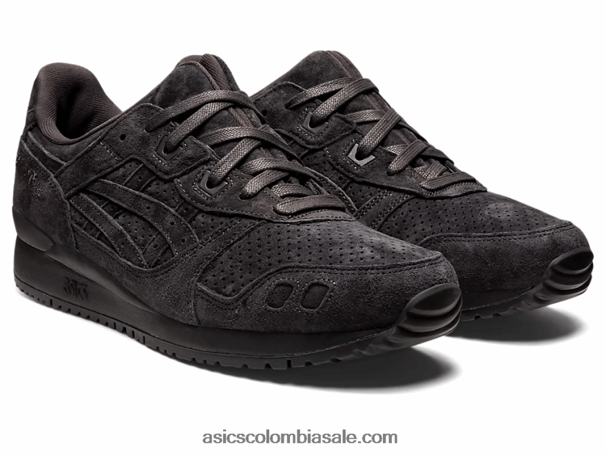 hombres Asics gel-lyte iii gris obsidiana 20X82N727