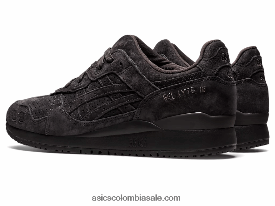 hombres Asics gel-lyte iii gris obsidiana 20X82N727