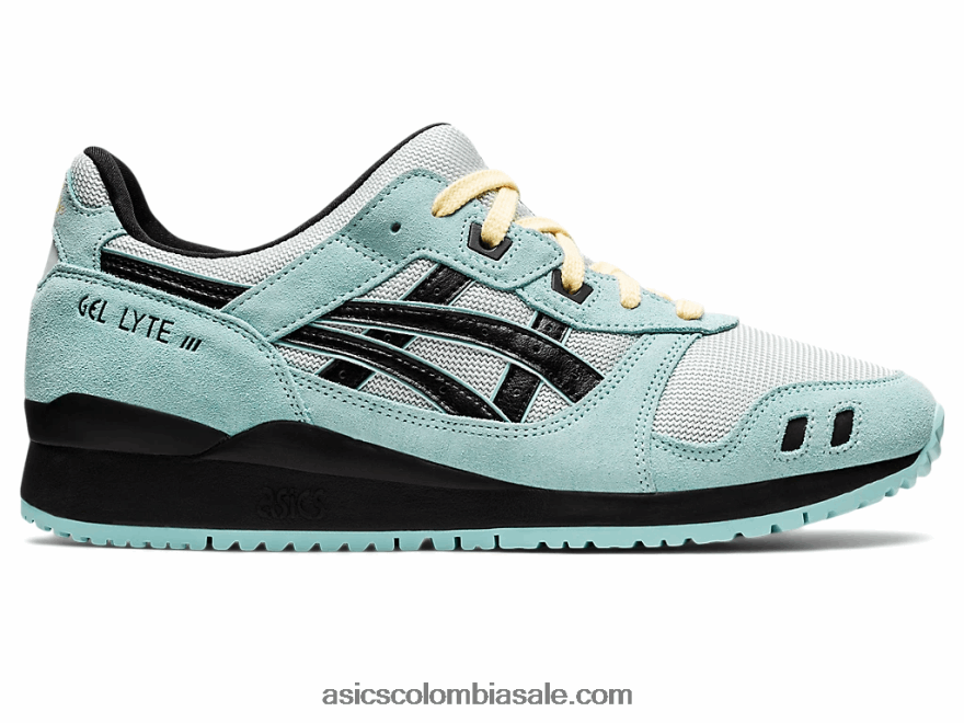 hombres Asics gel-lyte iii og aguamarina pura/negro 20X82N1271