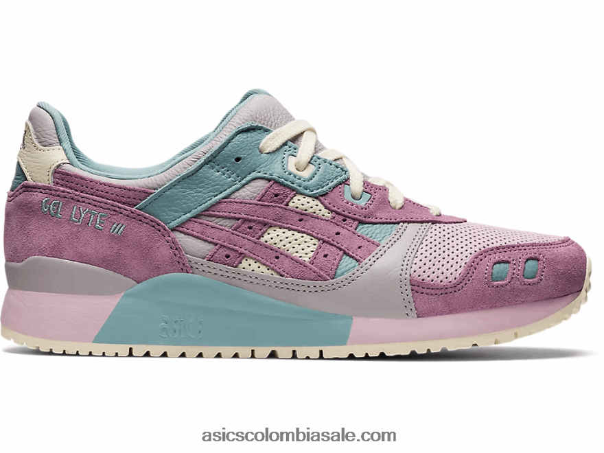 hombres Asics gel-lyte iii og apenas rosa/cuarzo rosa 20X82N943