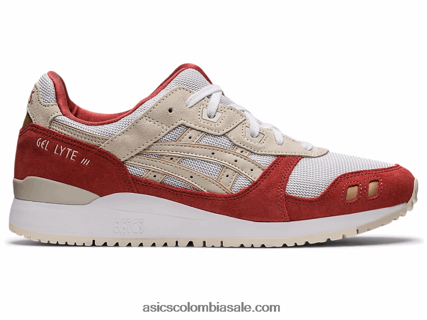 hombres Asics gel-lyte iii og blanco/gris humo 20X82N1124