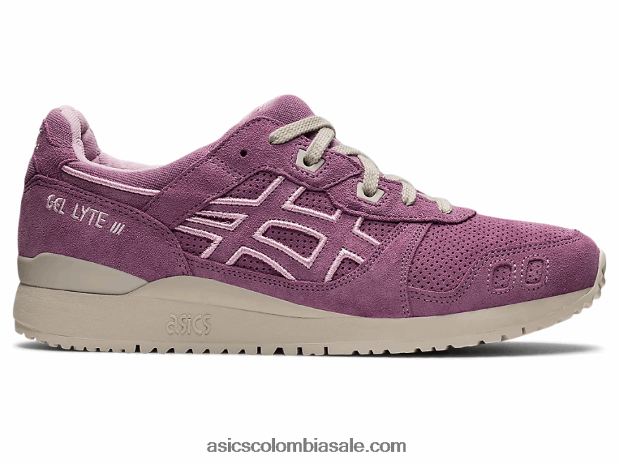 hombres Asics gel-lyte iii og cuarzo rosa/gris humo 20X82N1296