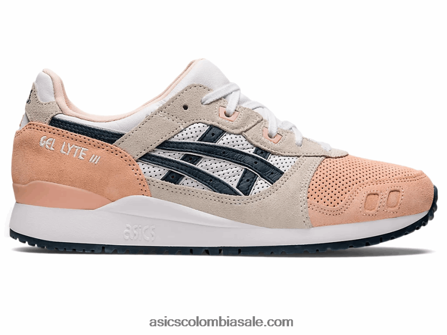 hombres Asics gel-lyte iii og rosa horneado/azul francés 20X82N987