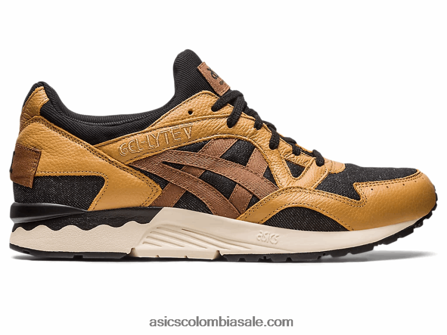 hombres Asics gel-lyte v patchwork moderno caravana/negro 20X82N235