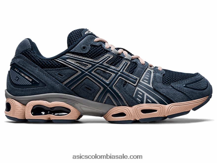 hombres Asics gel-nimbus 9 azul francés/asfalto 20X82N1097