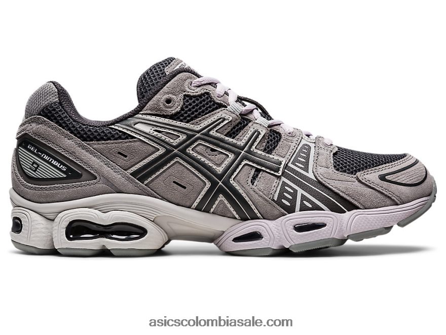 hombres Asics gel-nimbus 9 gris obsidiana/gris arcilla 20X82N1106