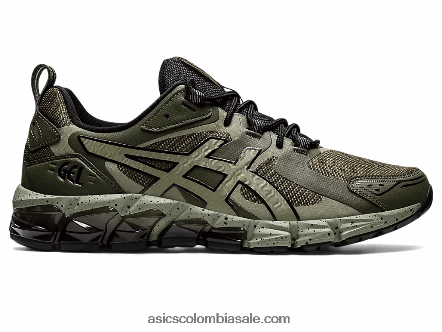 hombres Asics gel-quantum 180 lona oliva/verde liquen 20X82N1609