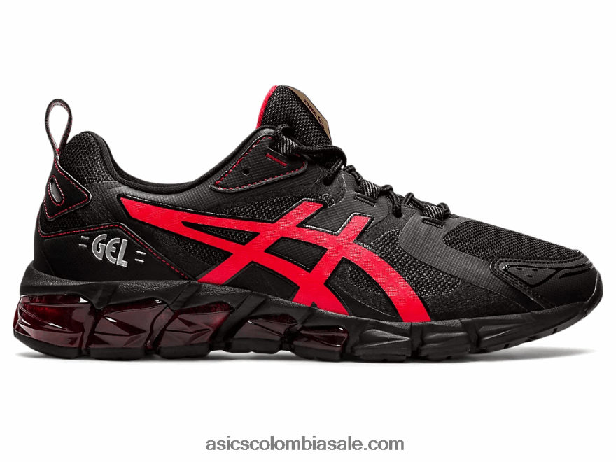 hombres Asics gel-quantum 180 negro/rojo eléctrico 20X82N1875