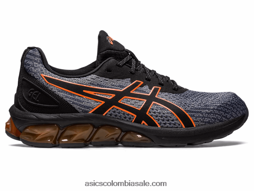 hombres Asics gel-quantum 180 vii gris arcilla/negro 20X82N55