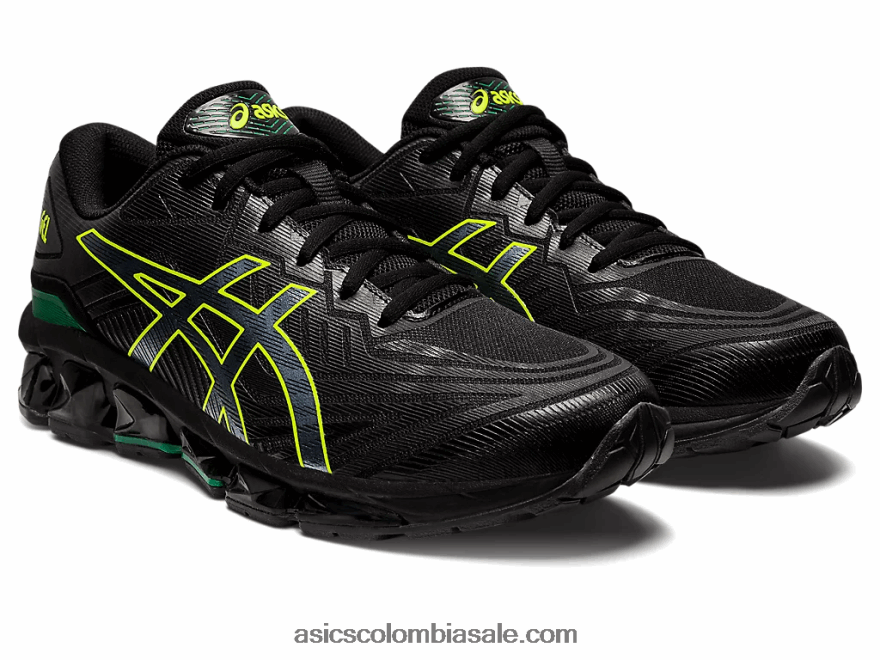 hombres Asics gel-quantum 360 vii negro/amarillo de seguridad 20X82N965