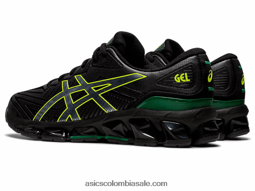 hombres Asics gel-quantum 360 vii negro/amarillo de seguridad 20X82N965