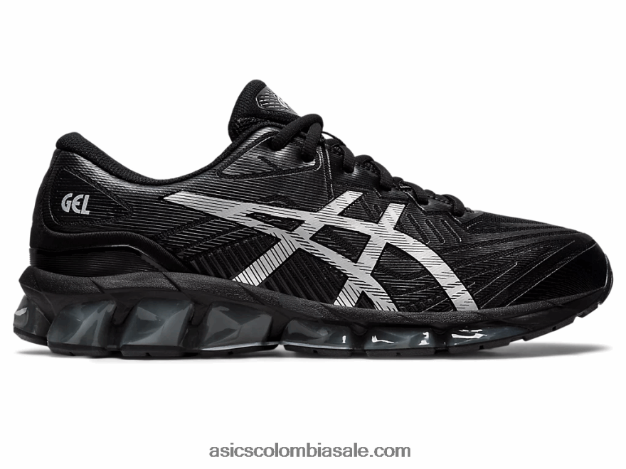 hombres Asics gel-quantum 360 vii negro/plata pura 20X82N961