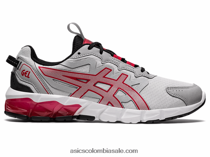 hombres Asics gel-quantum 90 gris glaciar/rojo clásico 20X82N672