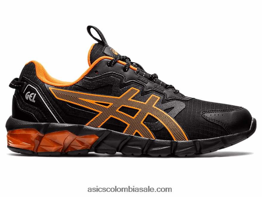 hombres Asics gel-quantum 90 negro/naranja impactante 20X82N1603