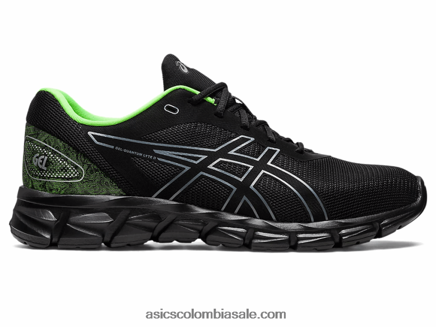 hombres Asics gel-quantum lyte ii gecko negro/verde 20X82N260