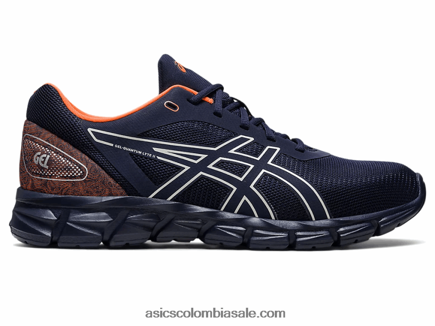 hombres Asics gel-quantum lyte ii medianoche/naranja impactante 20X82N268