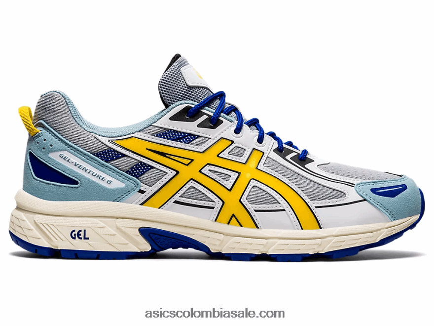 hombres Asics gel-ventura 6 gris piedmont/amarillo vibrante 20X82N1823
