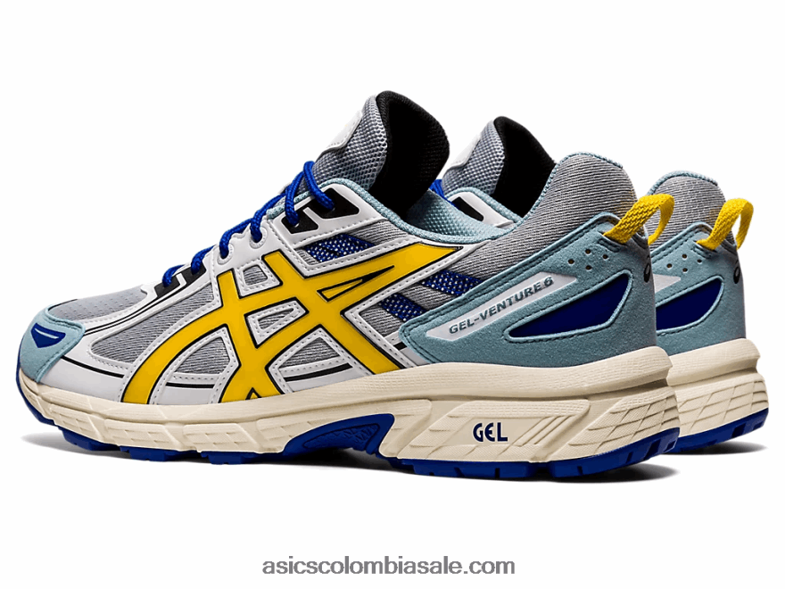 hombres Asics gel-ventura 6 gris piedmont/amarillo vibrante 20X82N1823
