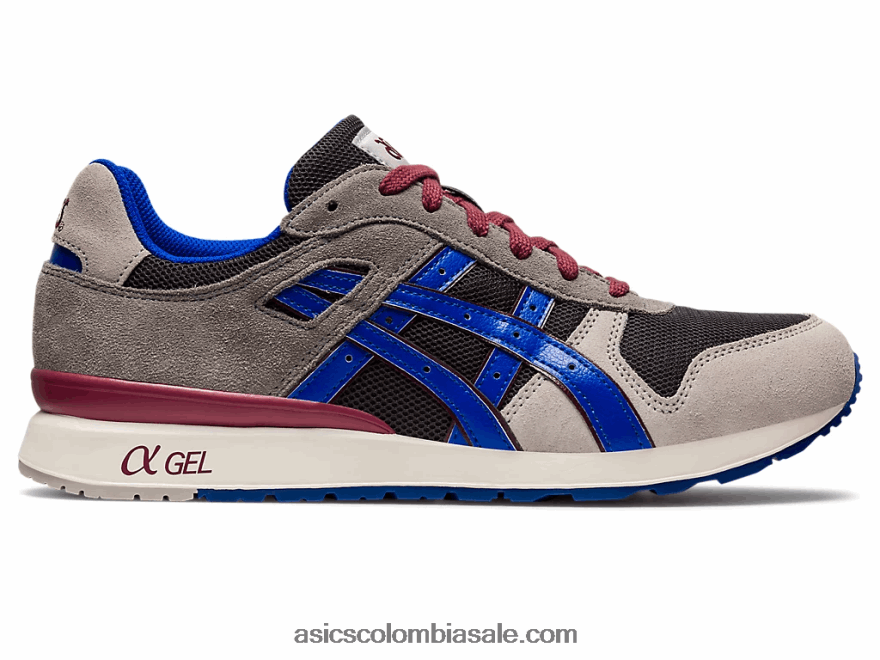 hombres Asics gt-ii gris obsidiana/azul ilusión 20X82N766