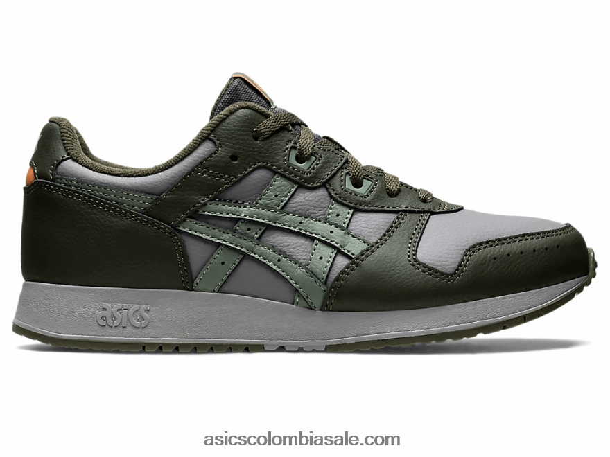 hombres Asics lyte clásico gris arcilla/verde liquen 20X82N830